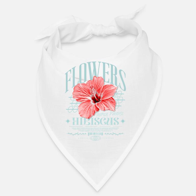 Fleur d’hibiscus Fleur d’hibiscus - Bandana - blanc