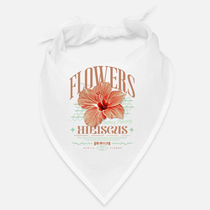 Fleur d’hibiscus Fleur d’hibiscus - Bandana - blanc