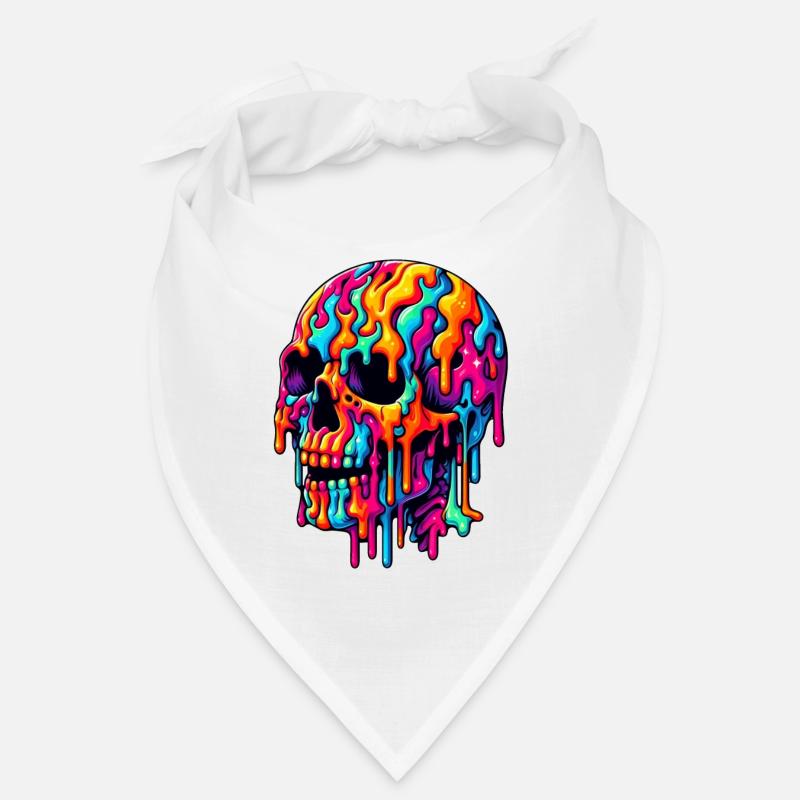 Lebendiger psychedelischer Schädel Bandana