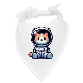 Cosmic Cat Entdecker - Bandana - Weiß - Vorne