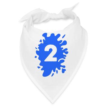 Klecks 2 - Bandana - Weiß - Vorne
