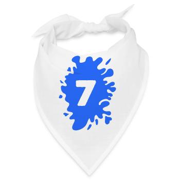 klecks 7 - Bandana - Weiß - Vorne
