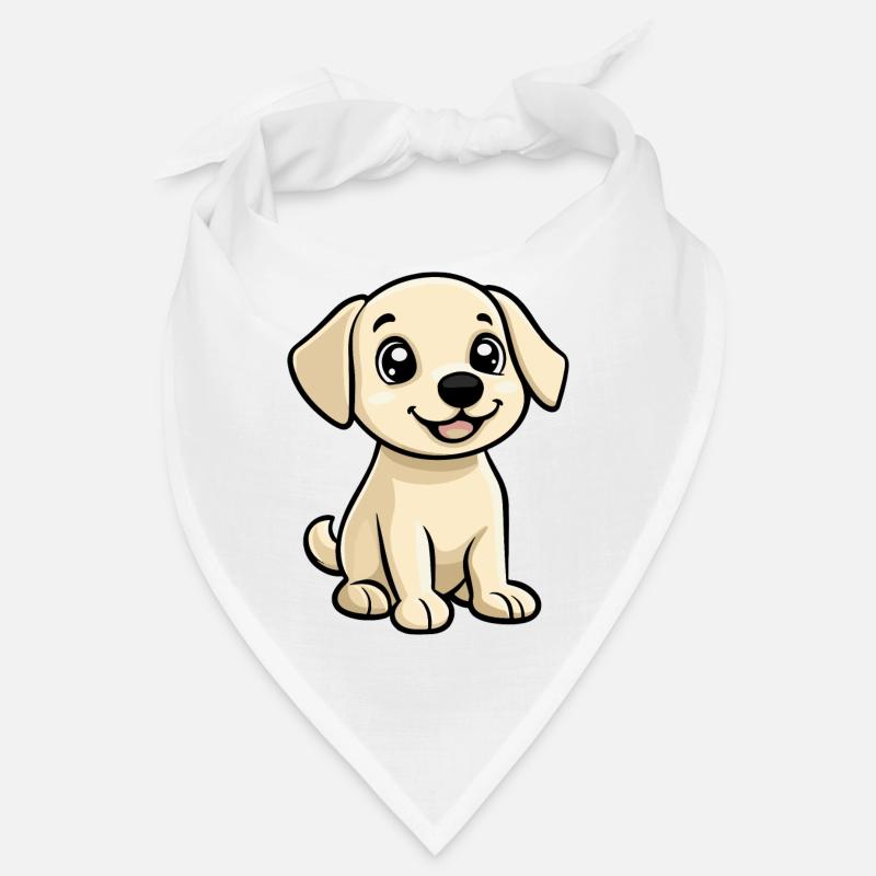 Labrador Hund Comic Niedlich Bandana