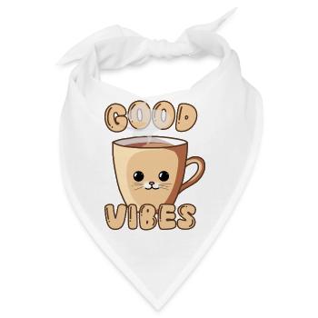 Cute Cat Cup - Bandana - Weiß - Vorne