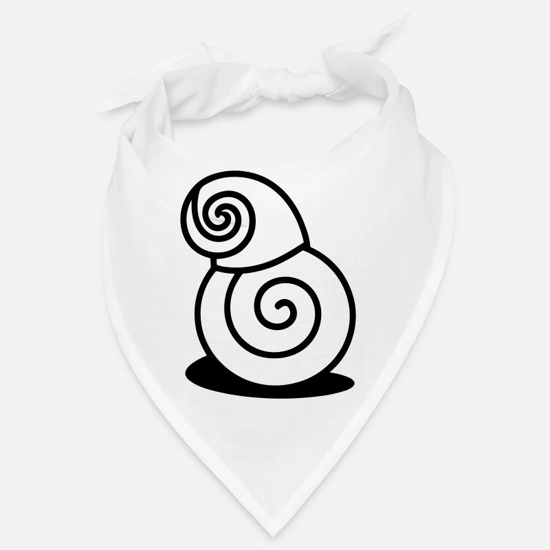 Schnecke - Bandana - Weiß