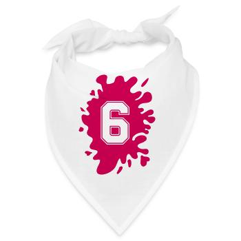 klecks 6 - Bandana - Weiß - Vorne