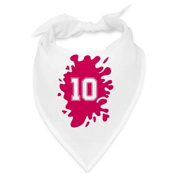 klecks 10 - Bandana - Weiß - Vorne