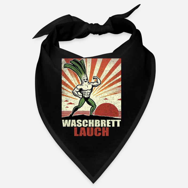 Leeks, washboard, washboard abs Bandana