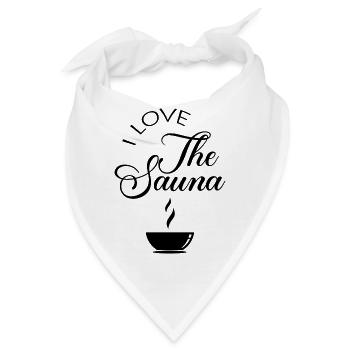 Sauna Wellness Spa - Bandana - Weiß - Vorne