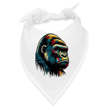 Gorilla - Bandana - Weiß - Vorne