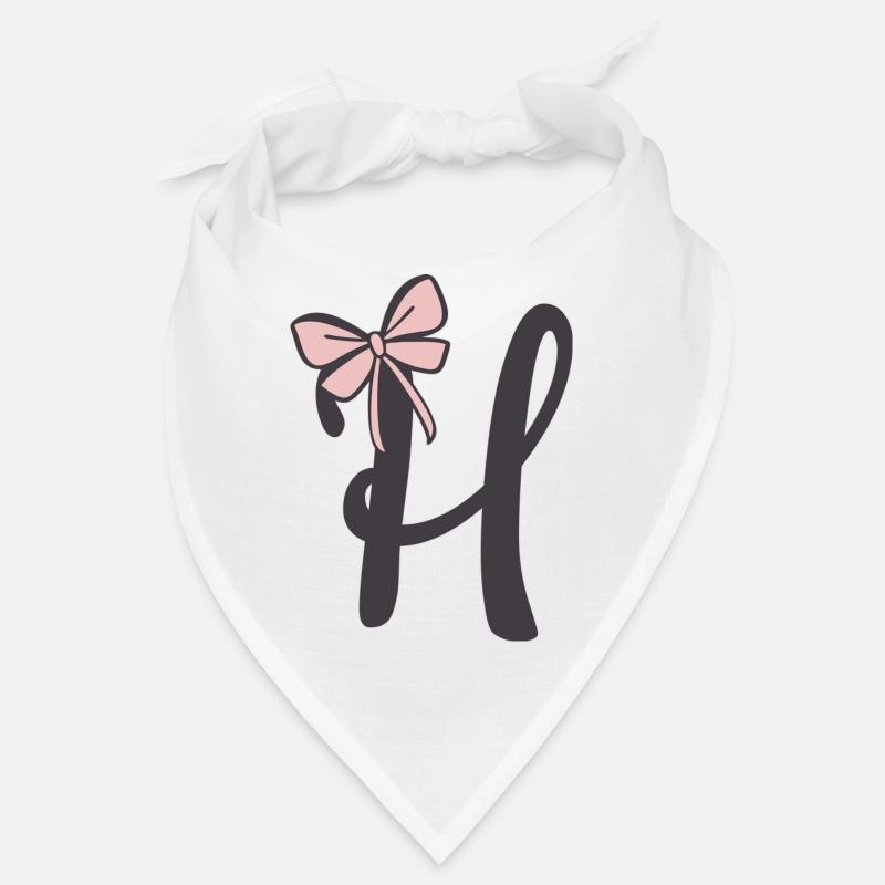 Lettre initiale H Ruban Bandana