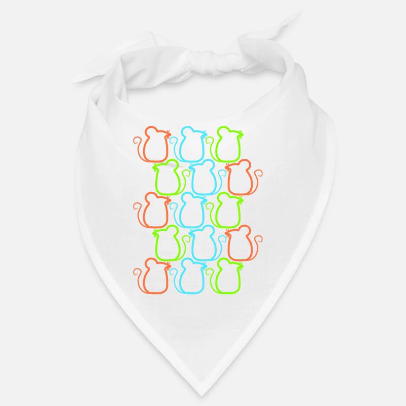 Many Mice Pattern Rows Party Cute Gang Team Bandana