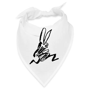 Schneller Hase - Bandana - Weiß - Vorne