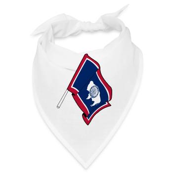 Flagge von Wyoming - Bandana - Weiß - Vorne