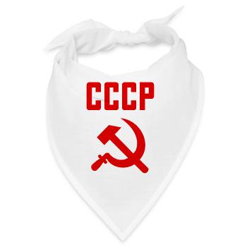Soviet - Hammer und Sichel Sowjetunion - Kommunist - Bandana - Weiß - Vorne