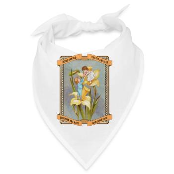 Vintage Flower Kids Chaos Love - Bandana - Weiß - Vorne