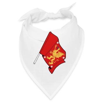 Flagge der Provinz Östergötland - Bandana - Weiß - Vorne