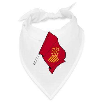 Languedoc-Roussillon, Frankreich - Bandana - Weiß - Vorne
