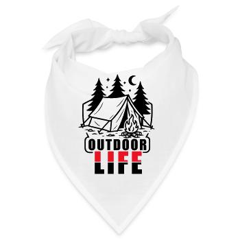 Zelt Outdoor - Bandana - Weiß - Vorne