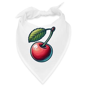Vogel-Kirsche - Bandana - Weiß - Vorne