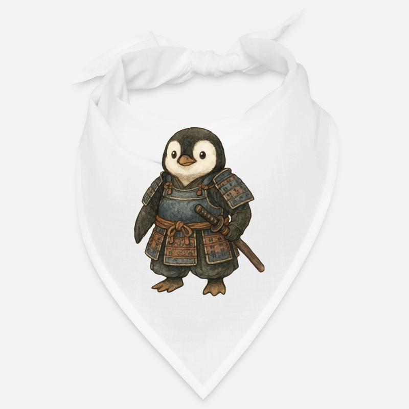 Historical Samurai Penguin with Katana Japan Cult Bandana
