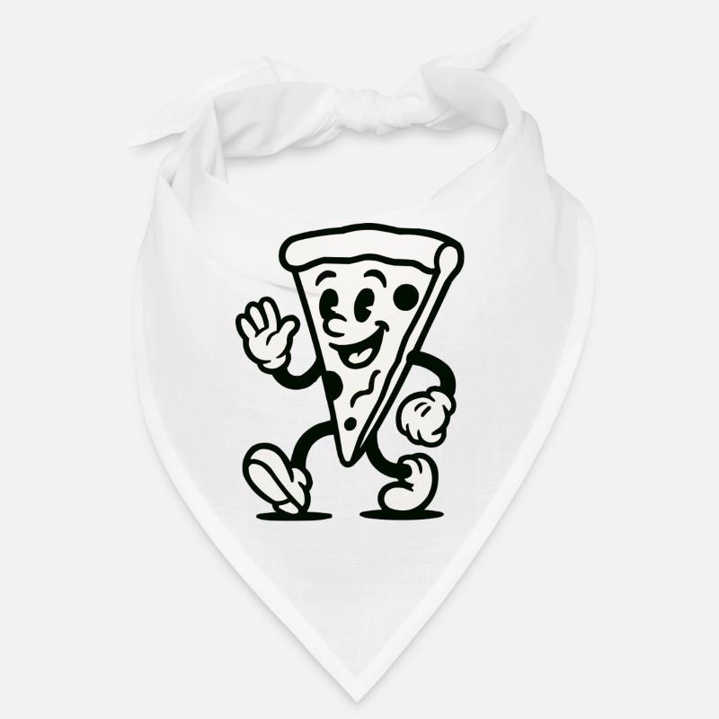 pizza comic - Bandana - Weiß