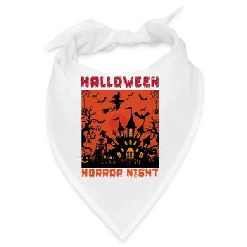 Halloween Horror Nacht - Bandana - Weiß - Vorne