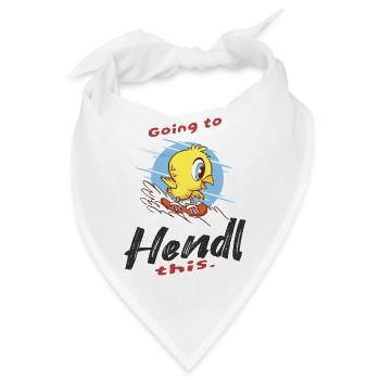 Abenteuerlicher Vogel auf Surfbrettern - Bandana - Weiß - Vorne