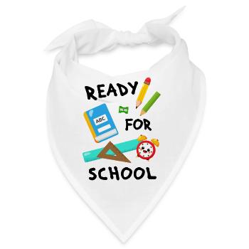 Einschulung Schulanfang Schulanfänger Schulkind  - Bandana - Weiß - Vorne