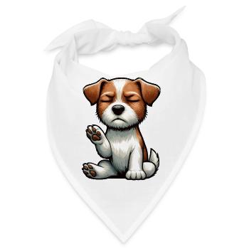 Jack Russel terrier Jack russel liebhaber Jackie - Bandana - Weiß - Vorne