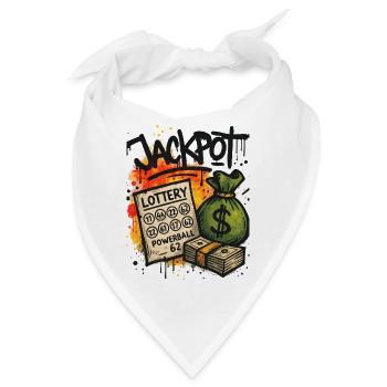Graffiti Kunst Jackpot Lotterie - Bandana - Weiß - Vorne