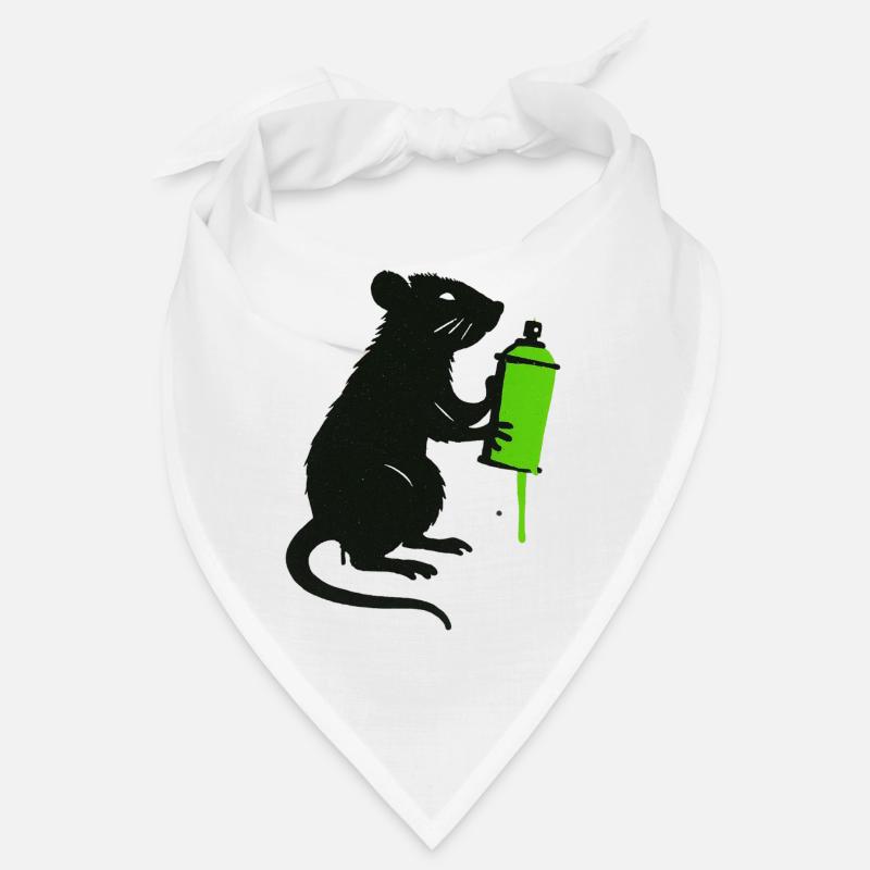 Illustration scientifique de rat avec seringue Bandana