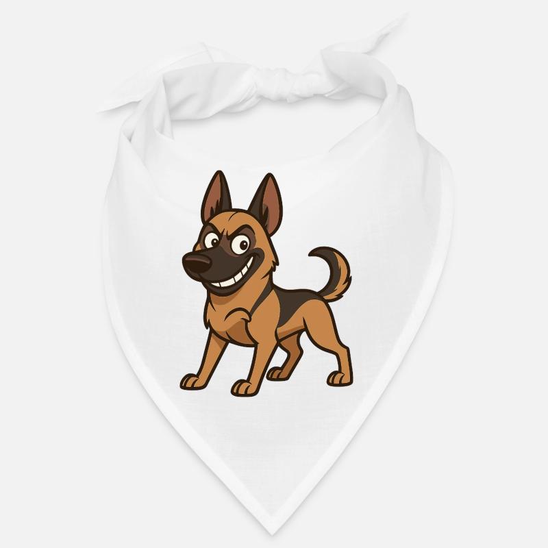 Frecher Malinois Comic Hund Bandana