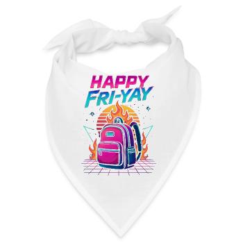 Schönen Freitag, Juhuu, Freitag, Liebhaber, Friyay - Bandana - Weiß - Vorne