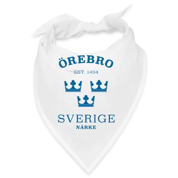Örebro Sverige Schweden - Bandana - Weiß - Vorne