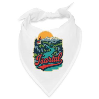 Isartal in Oberbayern   - Bandana - Weiß - Vorne