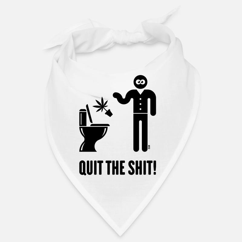 Quit The Shit! (Cannabis / Marijuana / Hemp / B) Bandana