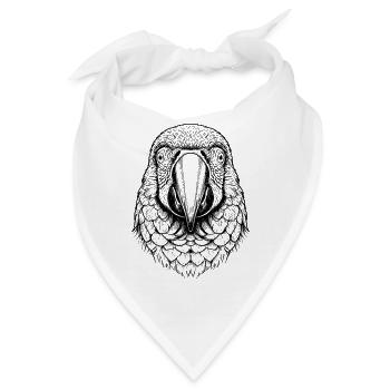 Ara Papagei - Bandana - Weiß - Vorne