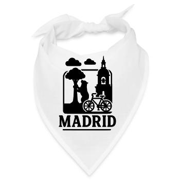 madrid wahrzeichen - Bandana - Weiß - Vorne