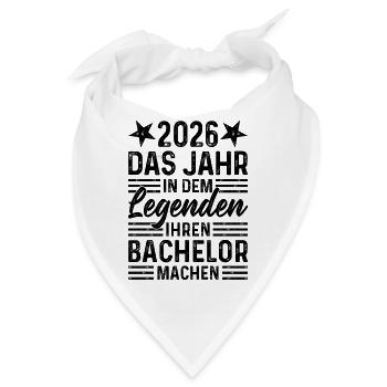 2026 Jahr in dem Legenden ihren Bachelor machen - Bandana - Weiß - Vorne