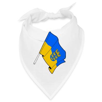 Niederösterreich-Flagge - Bandana - Weiß - Vorne