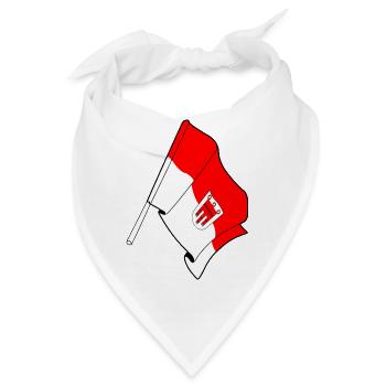 Flagge Vorarlberg - Bandana - Weiß - Vorne