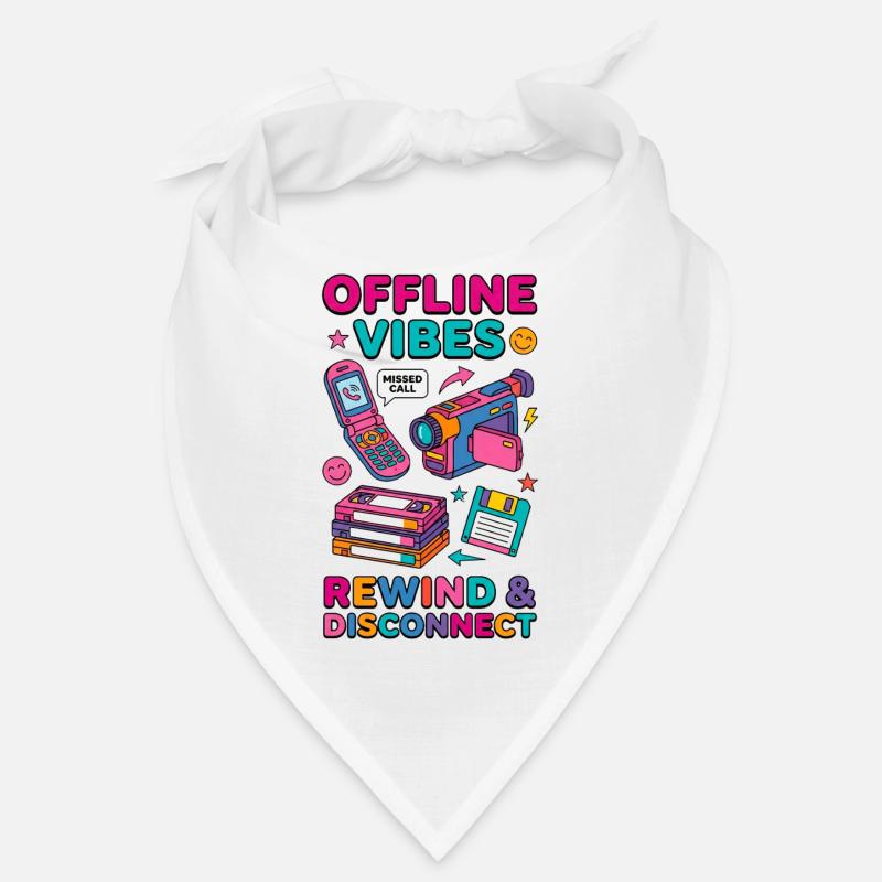 Offline-Vibes – Retro 90er Vintage Tech Bandana