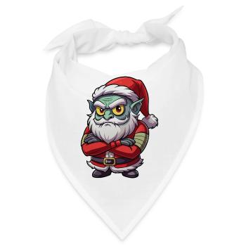 Mürrischer Kobold-Weihnachtsmann - Bandana - Weiß - Vorne