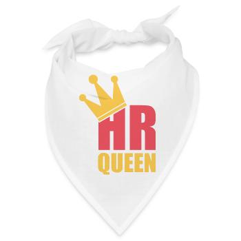 HR Queen - Professional Human Resources Design - Bandana - Weiß - Vorne