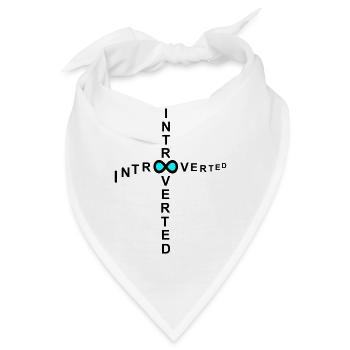 introvertiert - Bandana - Weiß - Vorne