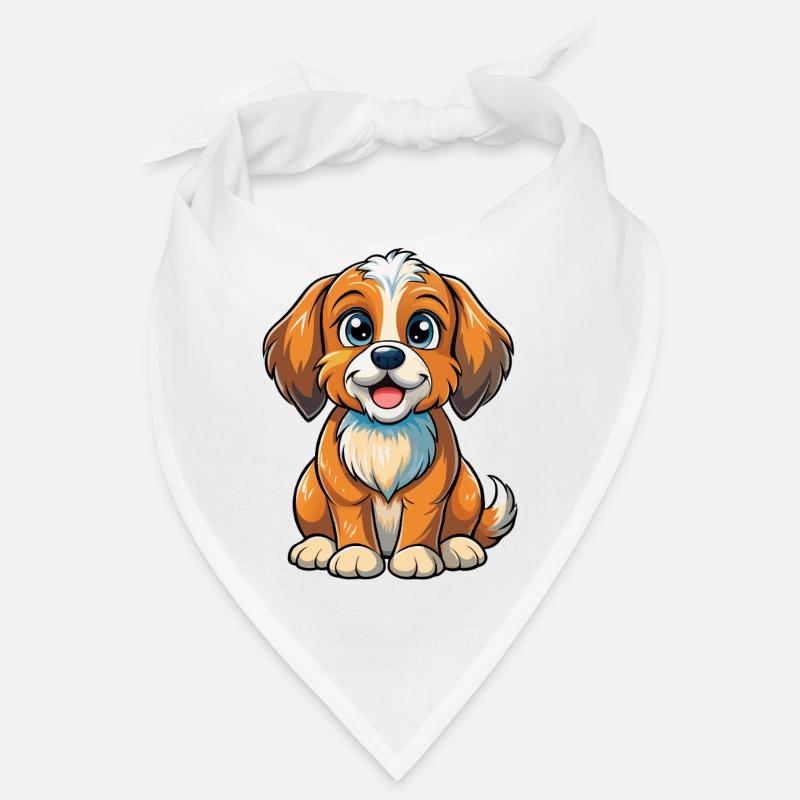 Chiot assis Bandana
