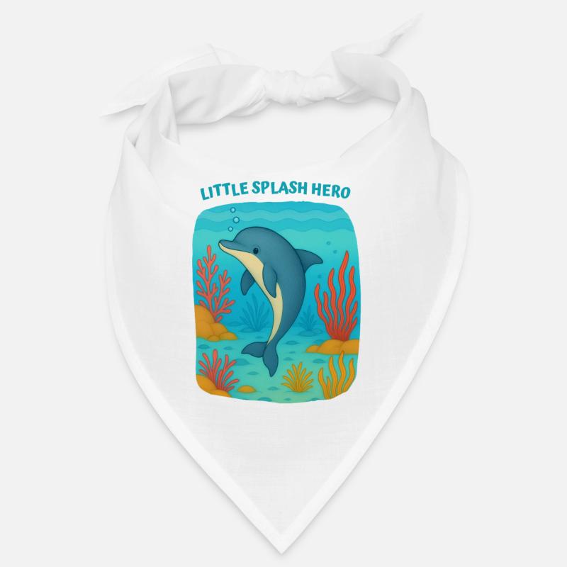 Spritzender Delfin-Held Bandana