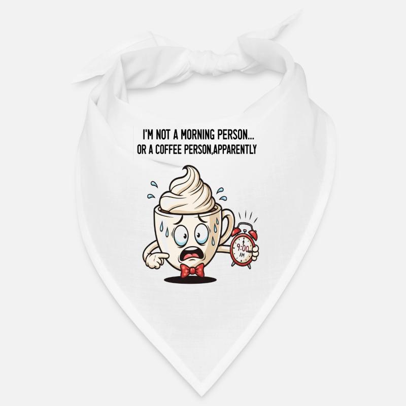 Ängstliche Morgentasse mit Wecker Bandana