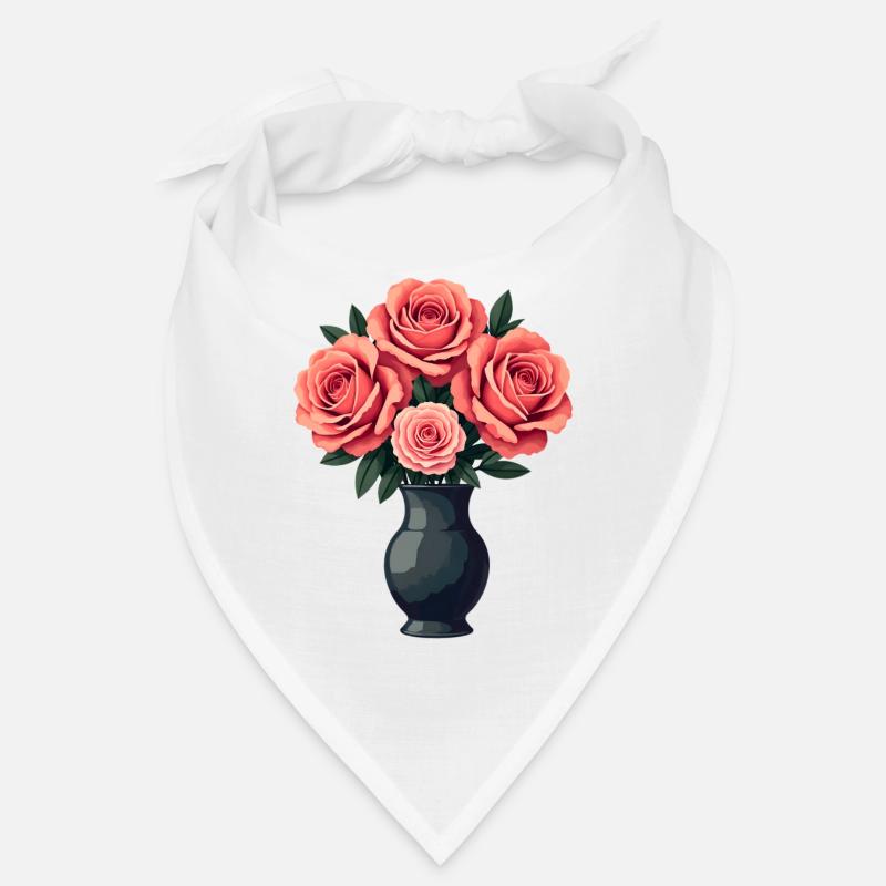 Pink Roses Bandana
